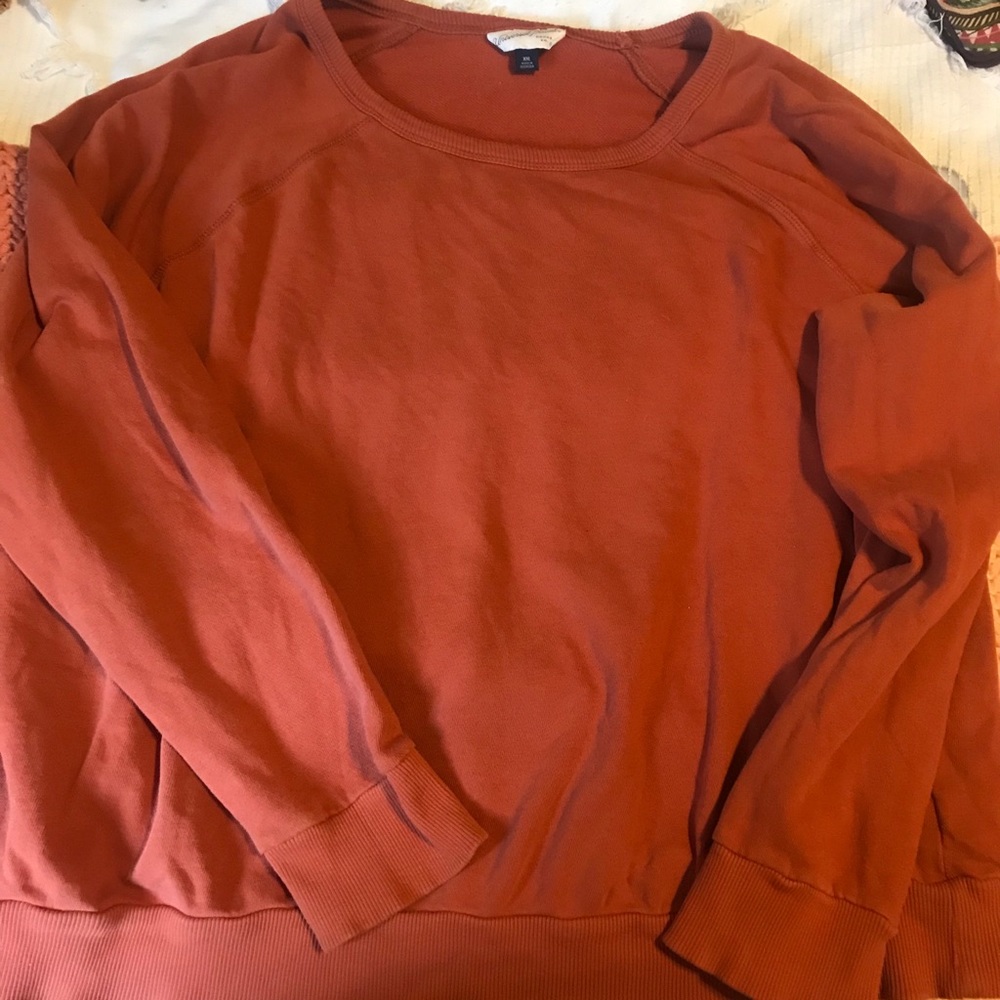 orange sweater